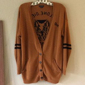 Obey “Born Alone. Die Alone.” Vintage Cardigan